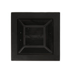 29 In. Dark Gray Square Wood Outdoor Fire Pit