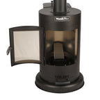 84" High 75,000 BTU Black Steel Wood Pellet Patio Heater