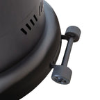 84" High 75,000 BTU Black Steel Wood Pellet Patio Heater