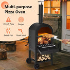 Oven Wood Fire Pizza Maker Grill Outdoor Pizza Oven with Pizza Stone and Waterproof Cover