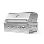 Outdoor Kitchen Built-In 4-Burner Stainless Steel Grill Cart with Propane Gas Performance Grill, 40 In.