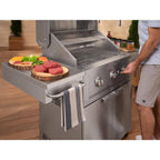 Outdoor Kitchen Built-In 4-Burner Stainless Steel Grill Cart with Propane Gas Performance Grill, 40 In.