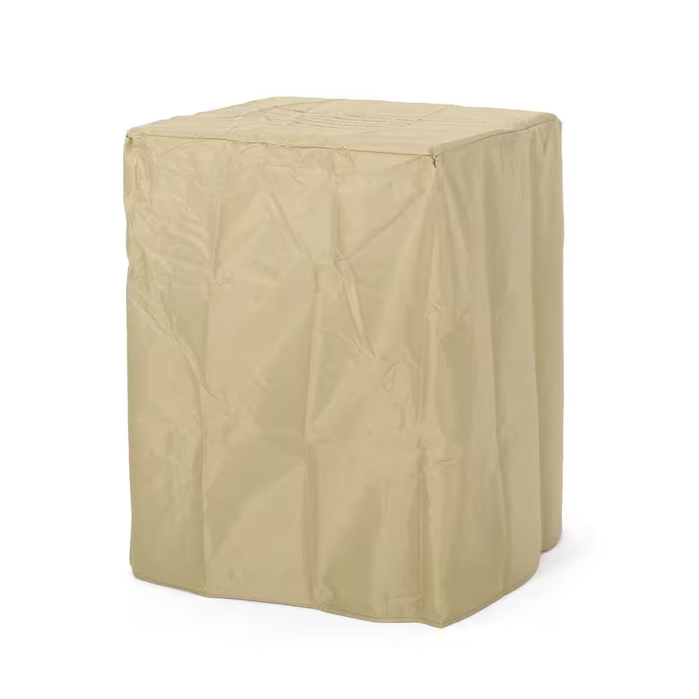 19.5 In. Brushed Black Square Propane Outdoor Fire Pit